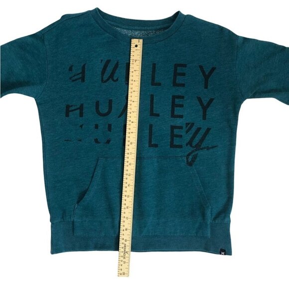 Hurley Crew Neck  Heathered Teal Adult Small - Picture 4 of 8